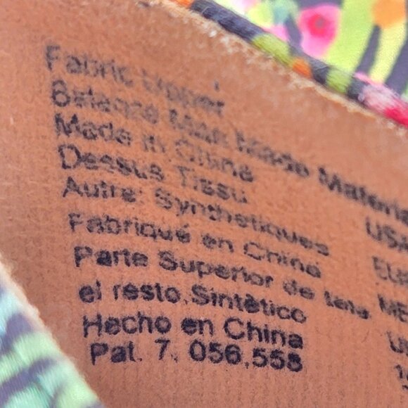 Dexflex Comfort Floral Peep Toe Wedges | Multi-Color Heels | Size 6.5 - Picture 7 of 11